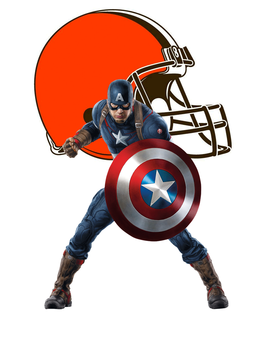 Cleveland Browns Captain America Logo vinyl decal